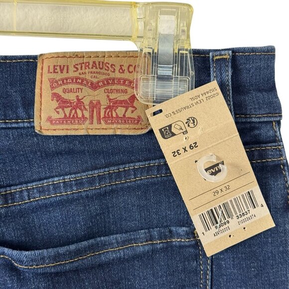 Levi's NEW Classic Bootcut Dark Wash Blue Denim Jeans W28 L32 Women's Size 6 - Picture 6 of 13